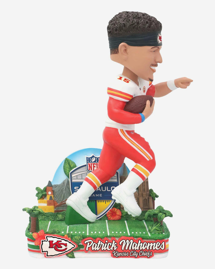 Patrick Mahomes Kansas City Chiefs 2025 International Game Bobblehead FOCO - FOCO.com