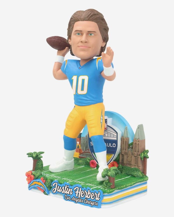 Justin Herbert Los Angeles Chargers 2025 International Game Bobblehead FOCO - FOCO.com