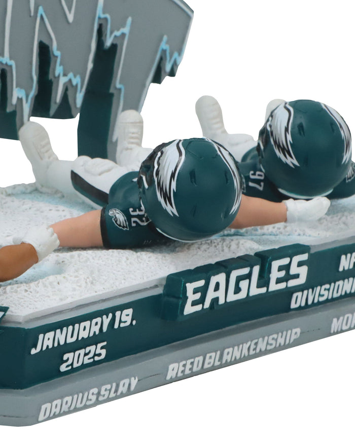 Philadelphia Eagles Divisional Round Let's Hunt Snow Angels Mini Bobblehead Scene FOCO - FOCO.com