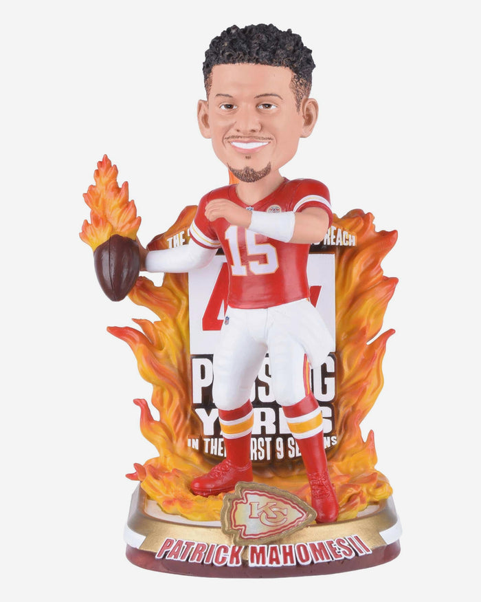 Patrick Mahomes Kansas City Chiefs Milestone 40,000 Career Passing Yards Bobblehead FOCO - FOCO.com