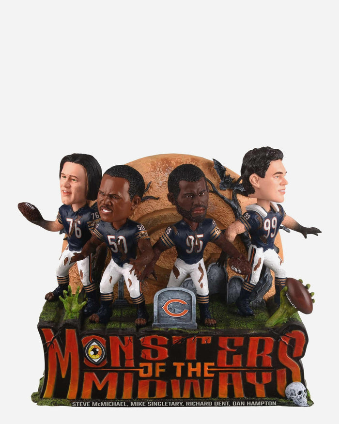 monsters of the midway chicago bears Chicago Bears Monsters of the Midway Defense Mini Bobblehead Scene FOCO
