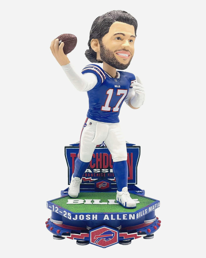 Josh Allen Buffalo Bills Franchise Postseason Touchdown Passing Record Bobblehead FOCO - FOCO.com