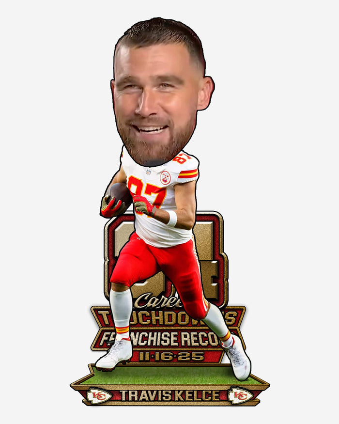 Travis Kelce Kansas City Chiefs Most Touchdowns in Franchise History Bobblehead FOCO - FOCO.com