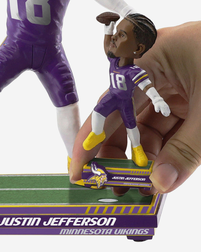 Justin Jefferson Minnesota Vikings Magnetized Bobble Dubblz Bobblehead FOCO - FOCO.com