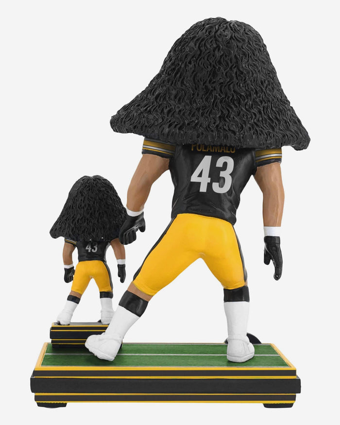 Troy Polamalu Pittsburgh Steelers Magnetized Bobble Dubblz Bobblehead FOCO - FOCO.com