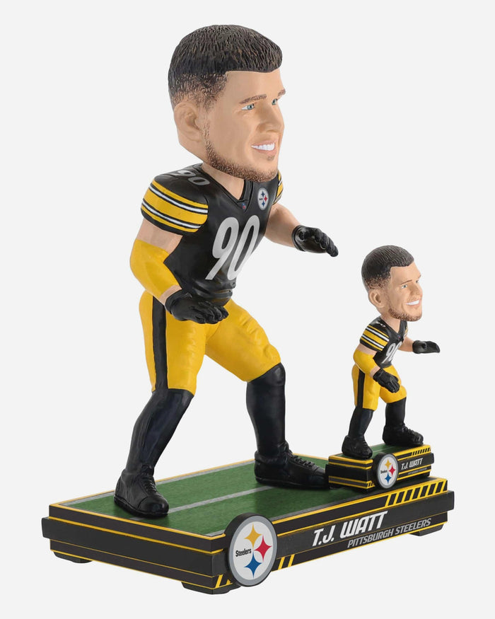 TJ Watt Pittsburgh Steelers Magnetized Bobble Dubblz Bobblehead FOCO - FOCO.com