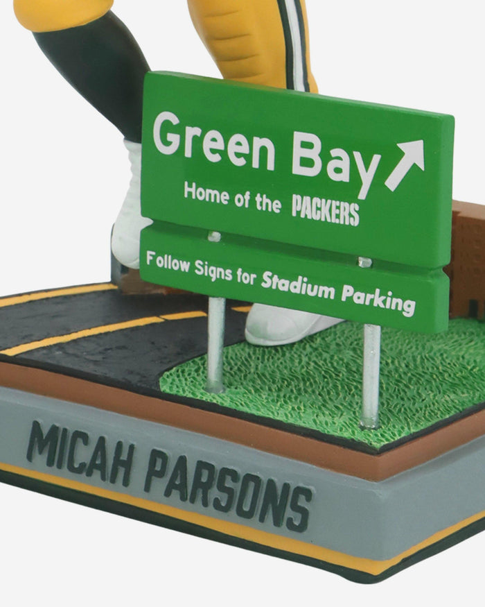 Micah Parsons Green Bay Packers Next Stop Bobblehead FOCO - FOCO.com