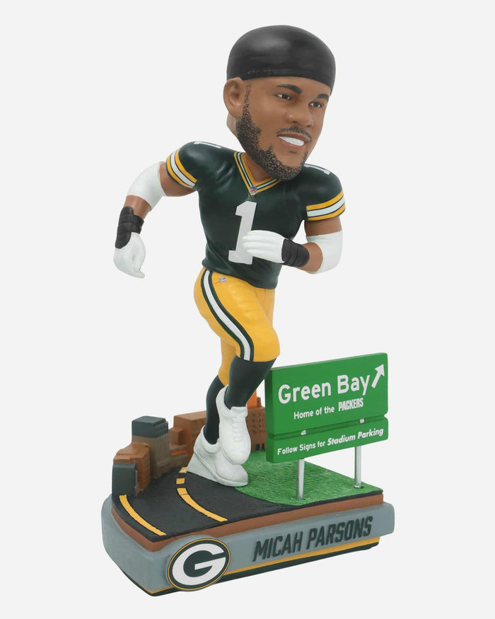 Micah Parsons Green Bay Packers Next Stop Bobblehead FOCO - FOCO.com