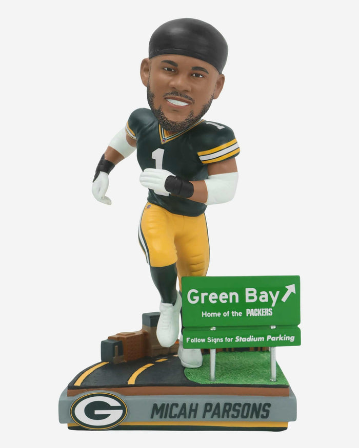 Micah Parsons Green Bay Packers Next Stop Bobblehead FOCO - FOCO.com