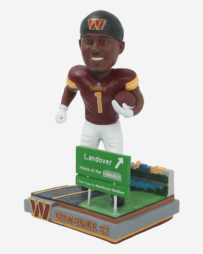 Deebo Samuel Washington Commanders Next Stop Bobblehead FOCO - FOCO.com