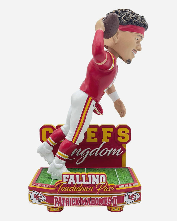 Patrick Mahomes Kansas City Chiefs 2024 NFL Playoffs Falling Touchdown Bobblehead FOCO - FOCO.com