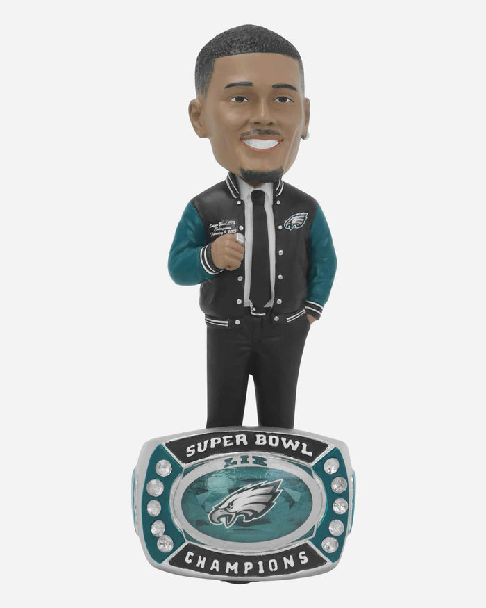 Saquon Barkley Philadelphia Eagles Ring Ceremony Ring Base Bobblehead FOCO - FOCO.com