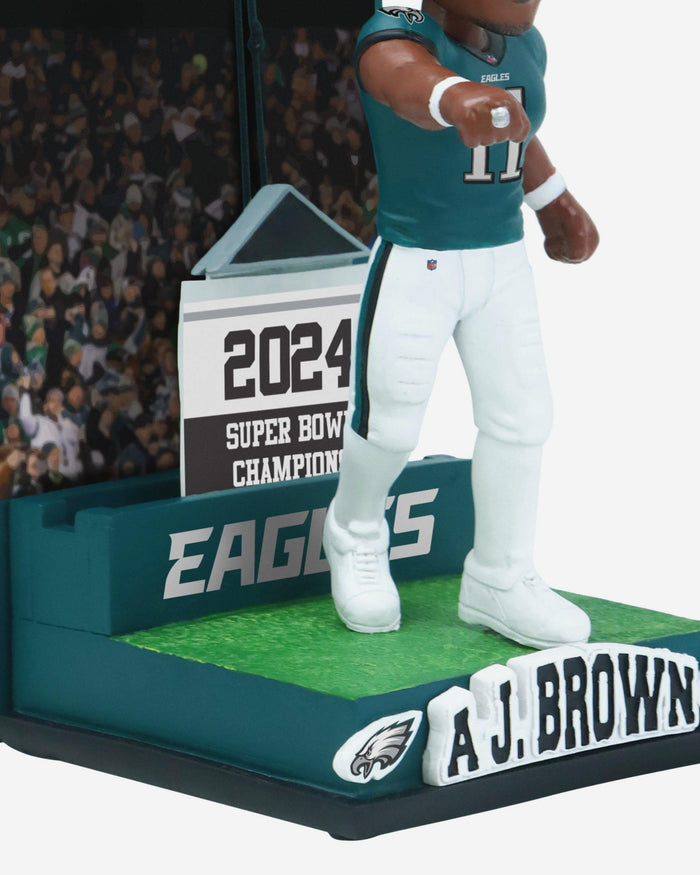 AJ Brown Philadelphia Eagles Banner Raising Bobblehead FOCO - FOCO.com