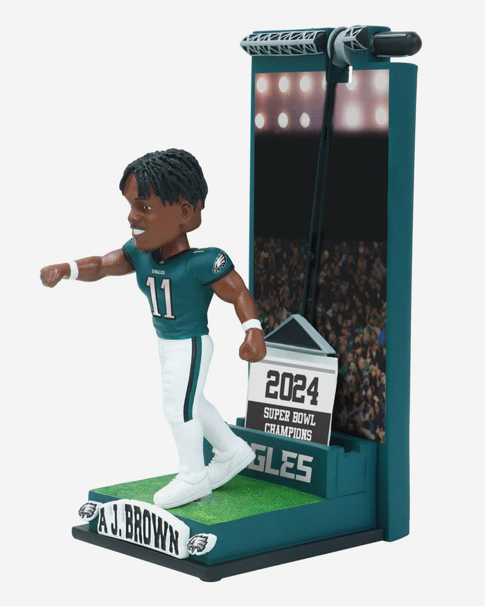AJ Brown Philadelphia Eagles Banner Raising Bobblehead FOCO - FOCO.com