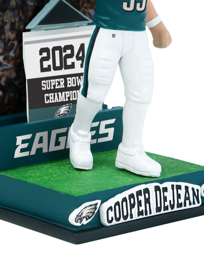 Cooper DeJean Philadelphia Eagles Banner Raising Bobblehead FOCO - FOCO.com