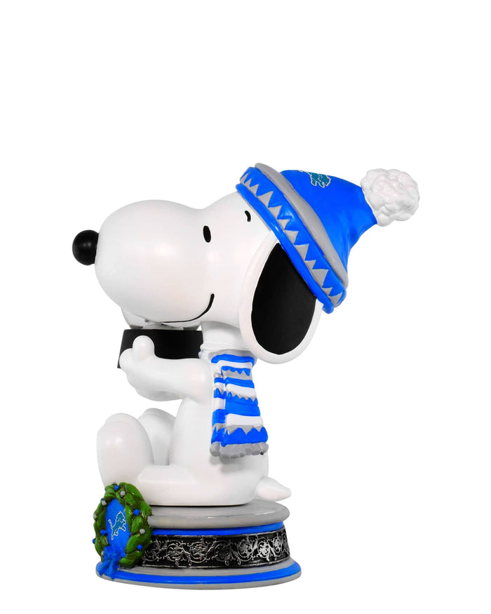 Detroit Lions Snoopy Peanuts Snow Globe Bobblehead FOCO - FOCO.com