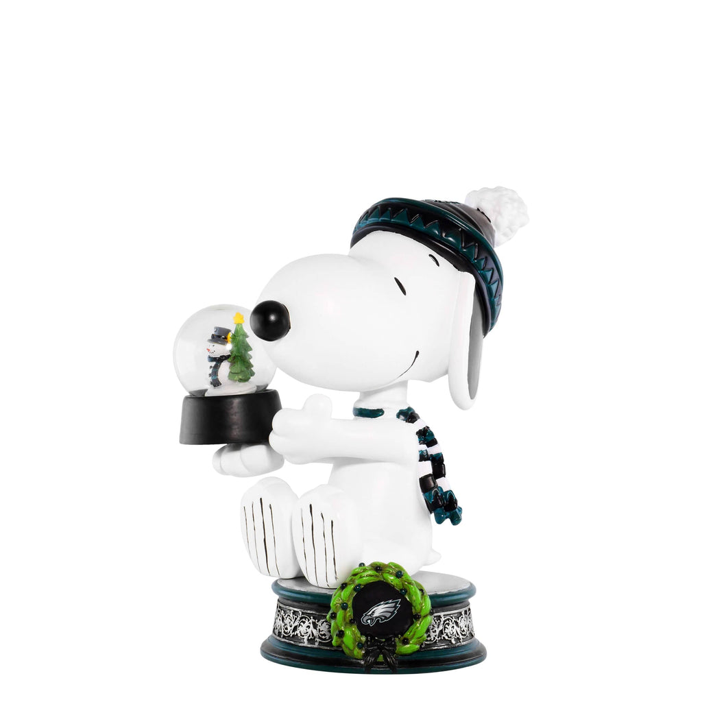 Philadelphia Eagles Snoopy Peanuts Snow Globe Bobblehead FOCO - FOCO.com