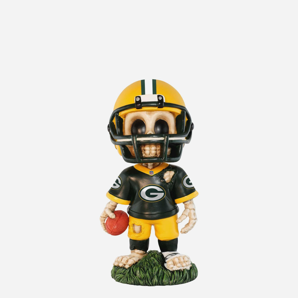 Green Bay Packers Team Skull Mini Bobblehead FOCO - FOCO.com