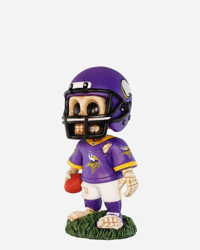 Minnesota Vikings Team Skull Mini Bobblehead FOCO - FOCO.com