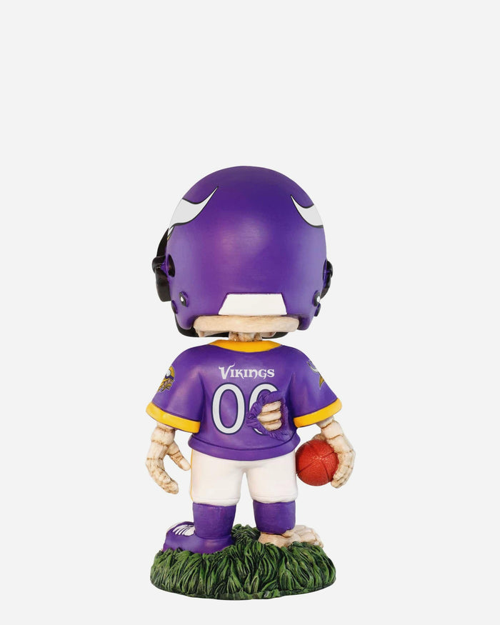 Minnesota Vikings Team Skull Mini Bobblehead FOCO - FOCO.com