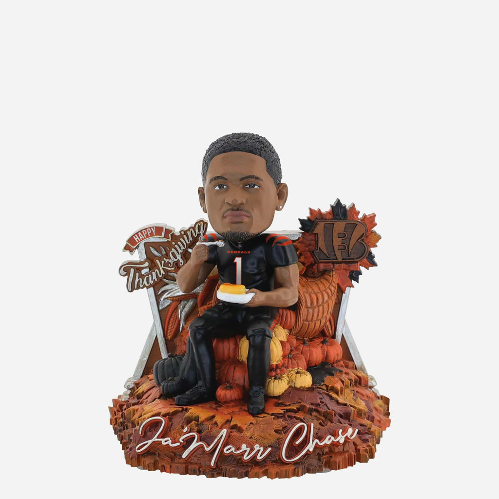 JaMarr Chase Cincinnati Bengals Thanksgiving Day Bobblehead FOCO - FOCO.com