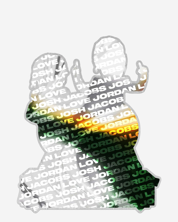 Jordan Love & Josh Jacobs Green Bay Packers White Out Dual Bobblehead FOCO - FOCO.com