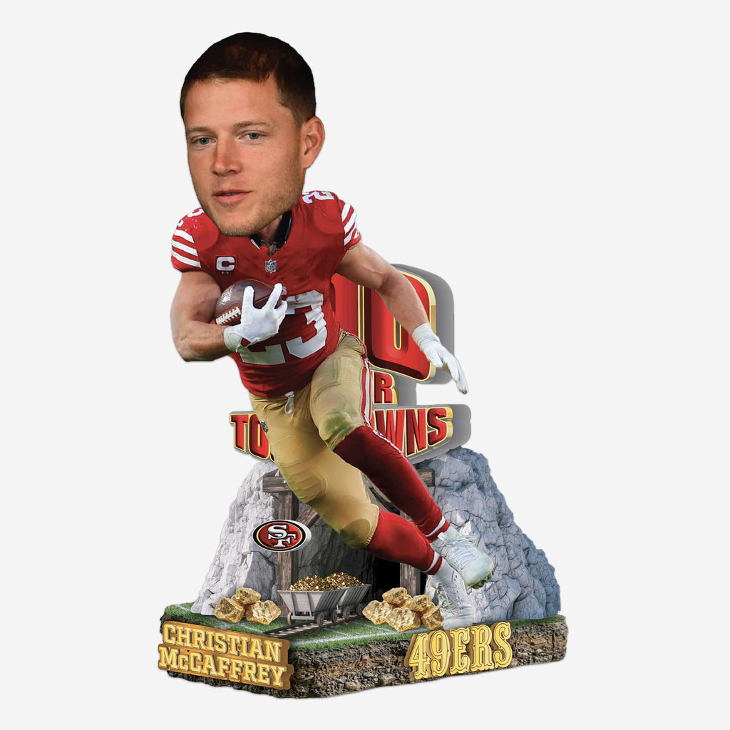 Christian McCaffrey San Francisco 49ers 100 Career Touchdowns Bobblehead