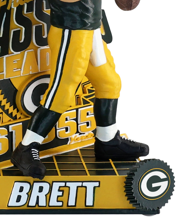 Brett Favre Green Bay Packers All Time Franchise Leading Passer Bobblehead FOCO - FOCO.com