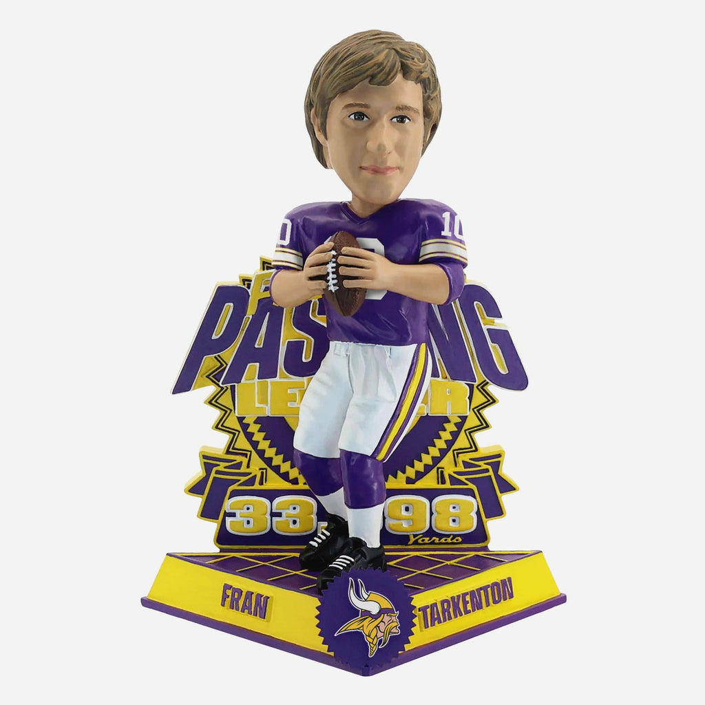 Fran Tarkenton Minnesota Vikings All-Time Leading Passer in Franchise History Bobblehead FOCO - FOCO.com