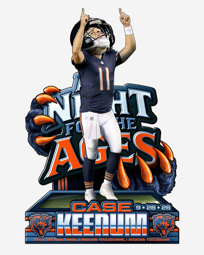 Case Keenum Chicago Bears Night of The Ages Bobblehead