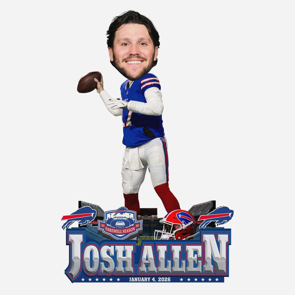 Josh Allen Buffalo Bills Highmark Stadium Final Game Bobblehead FOCO - FOCO.com