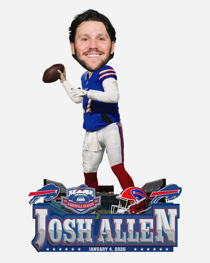 Josh Allen Buffalo Bills Highmark Stadium Final Game Bobblehead FOCO - FOCO.com