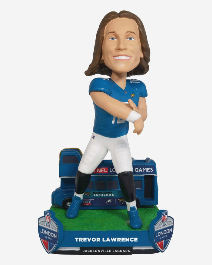 Trevor Lawrence Jacksonville Jaguars 2026 NFL International Game Bobblehead FOCO - FOCO.com