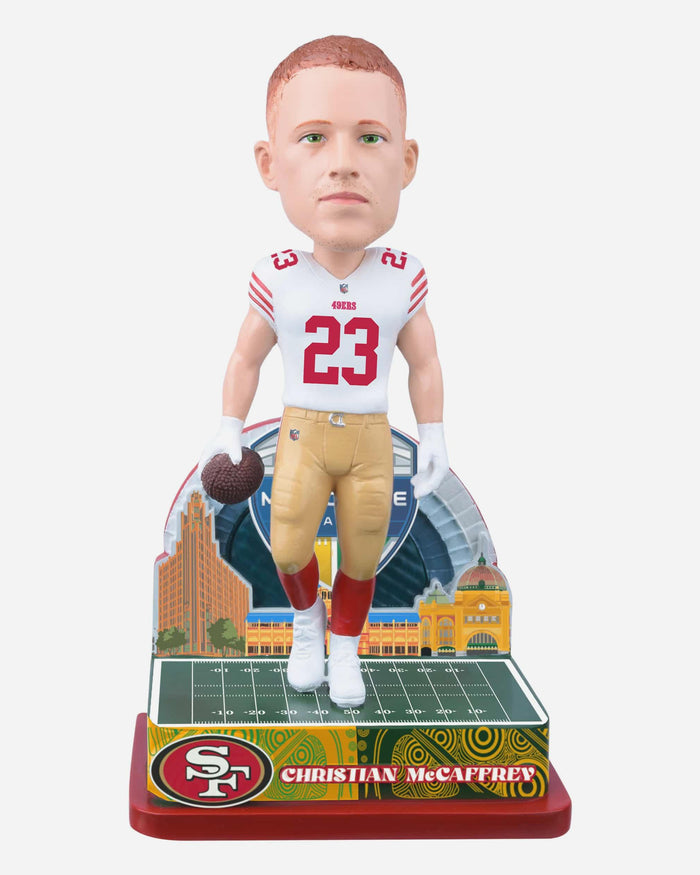 Christian McCaffrey San Francisco 49ers 2026 NFL International Game Bobblehead FOCO - FOCO.com