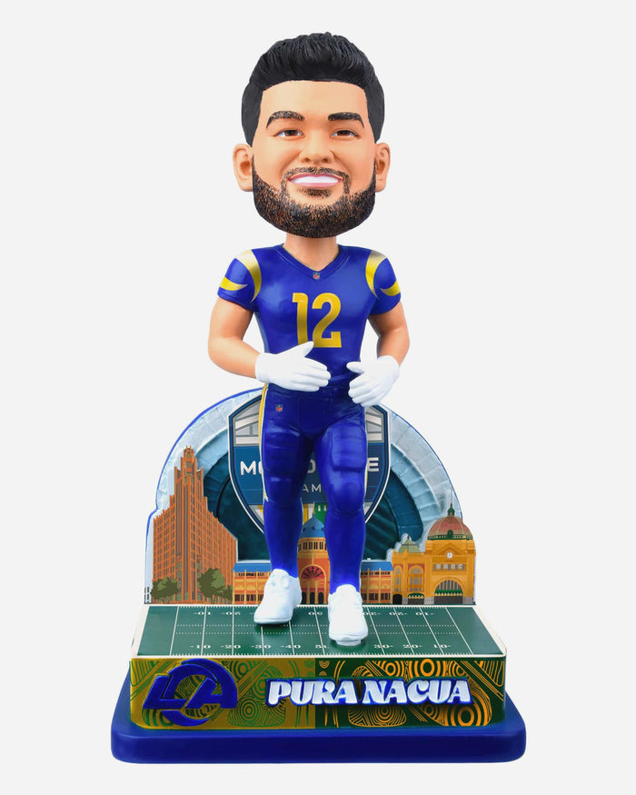 Puka Nacua Los Angeles Rams 2026 NFL International Game Bobblehead FOCO - FOCO.com