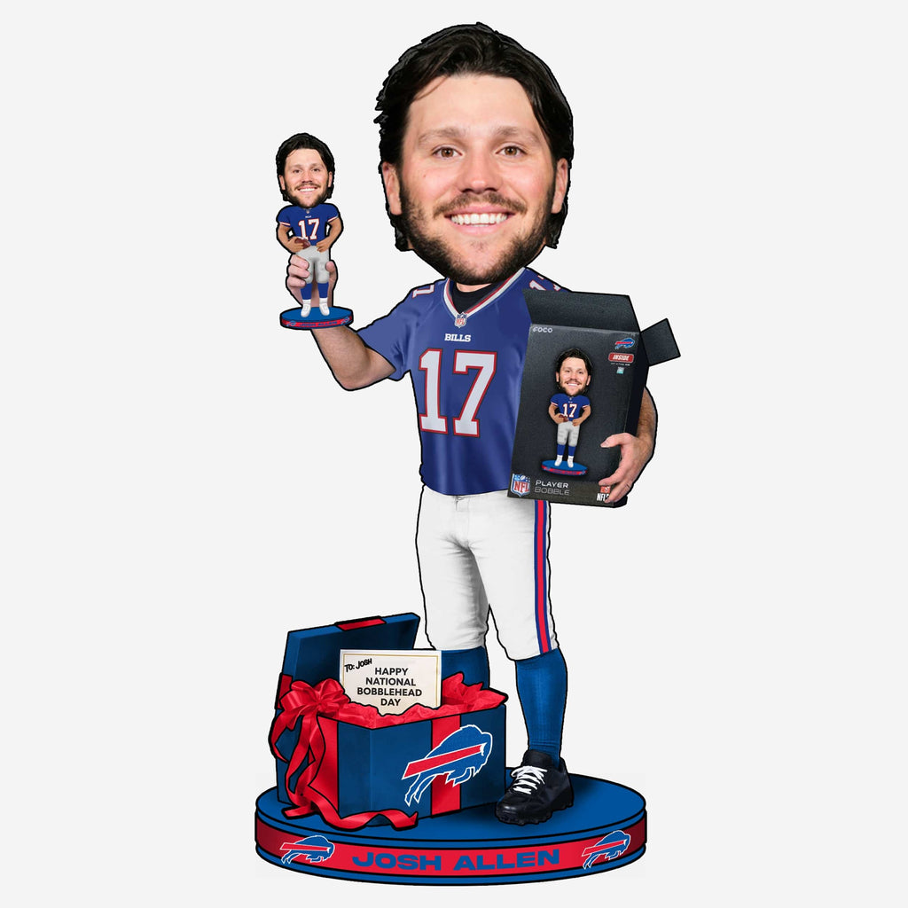 Josh Allen Buffalo Bills National Bobblehead Day Bobblehead FOCO - FOCO.com