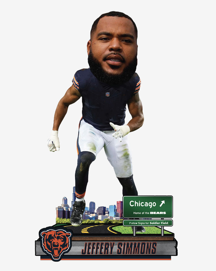 Jeffery Simmons Chicago Bears Next Stop Bobblehead