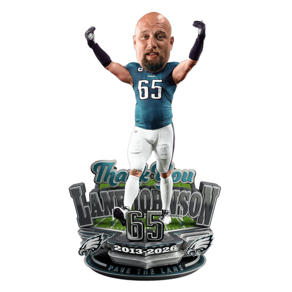 Lane Johnson Philadelphia Eagles Retirement Bobblehead FOCO - FOCO.com