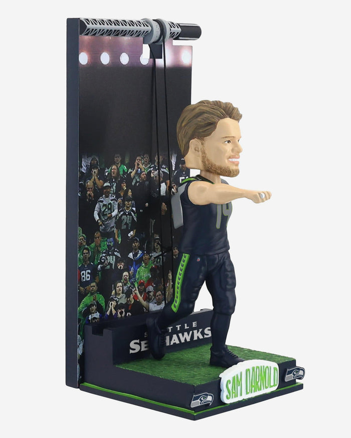 Sam Darnold Seattle Seahawks Banner Raising Bobblehead FOCO - FOCO.com