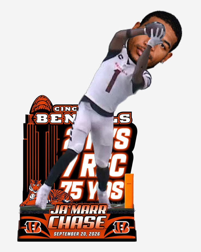 Ja'Marr Chase Cincinnati Bengals Spectacular Touchdown Catch Bobblehead FOCO - FOCO.com