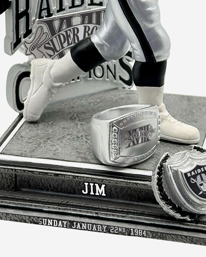 Jim Plunkett Las Vegas Raiders Super Bowl XVIII Champions 40th Anniversary Bobblehead FOCO - FOCO.com