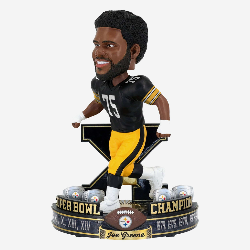 Joe Greene Pittsburgh Steelers 4x Super Bowl Champion Bobblehead FOCO - FOCO.com