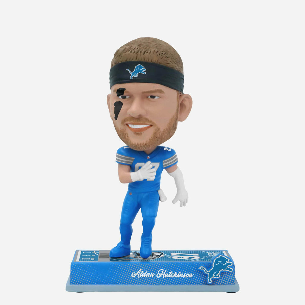 Aidan Hutchinson Detroit Lions Medium Bighead Bobblehead FOCO - FOCO.com