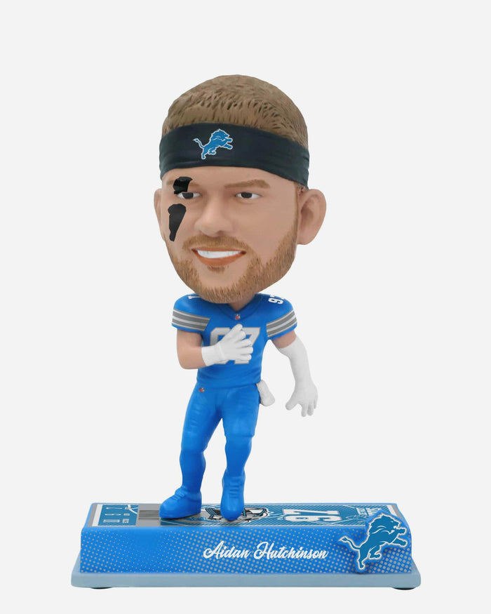 Aidan Hutchinson Detroit Lions Medium Bighead Bobblehead FOCO - FOCO.com