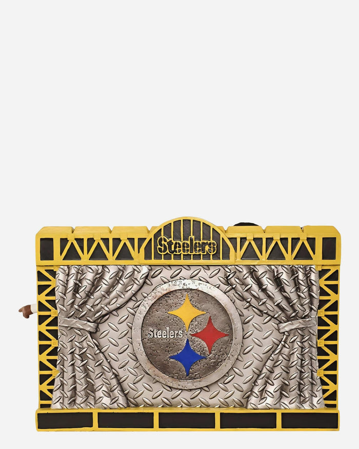 Pittsburgh Steelers Steel Curtain Defense Mini Bobblehead Scene FOCO - FOCO.com