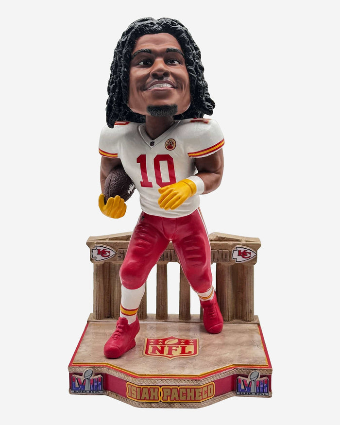 Isiah Pacheco Kansas City Chiefs Super Bowl LVIII Bound Bobblehead FOCO - FOCO.com