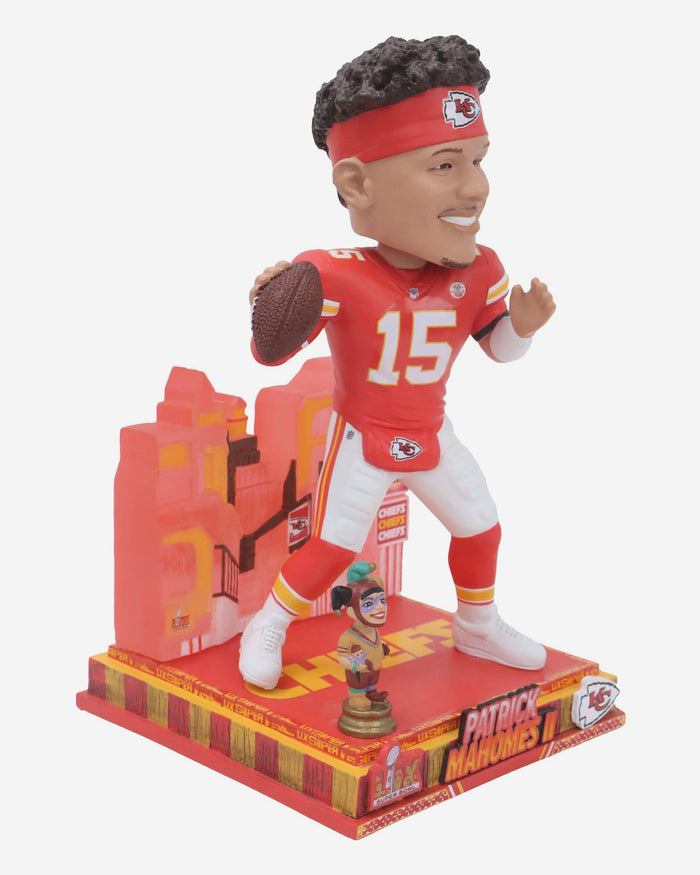 Patrick Mahomes Kansas City Chiefs Super Bowl LIX Bound Light Up Bobblehead FOCO - FOCO.com