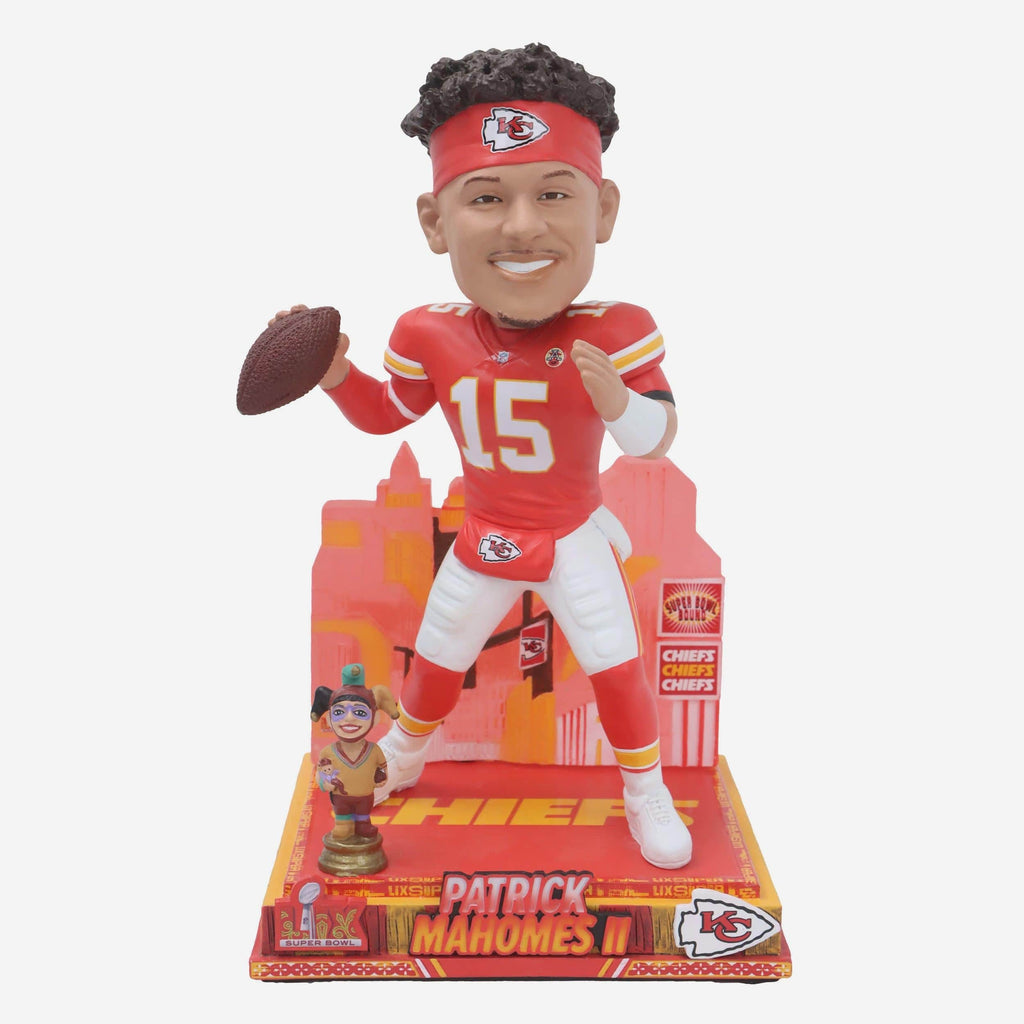 Patrick Mahomes Kansas City Chiefs Super Bowl LIX Bound Light Up Bobblehead FOCO - FOCO.com
