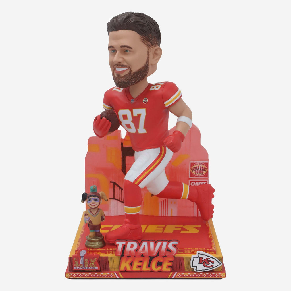Travis Kelce Kansas City Chiefs Super Bowl LIX Bound Light Up Bobblehead FOCO - FOCO.com