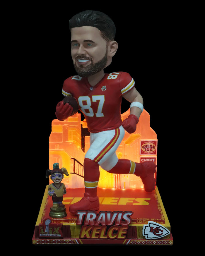 Travis Kelce Kansas City Chiefs Super Bowl LIX Bound Light Up Bobblehead FOCO - FOCO.com